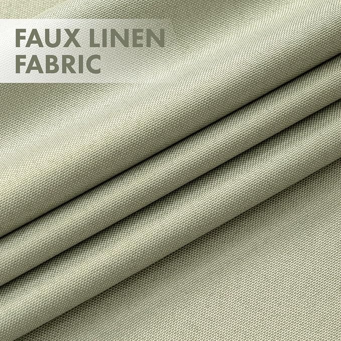 MIULEE 100% Blackout Linen Curtains - Image 3