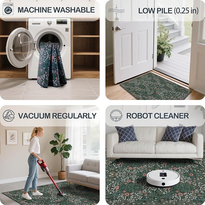 Washable 2'6" x 8' Runners for Hallways, Non Slip Long Floor Runner for Kitchen - Image 6
