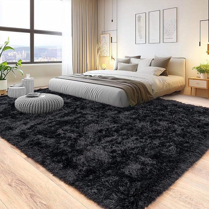 Pionblank 8x10 Rug for Living Room, Fluffy Plush Large Area Rug - Image 2