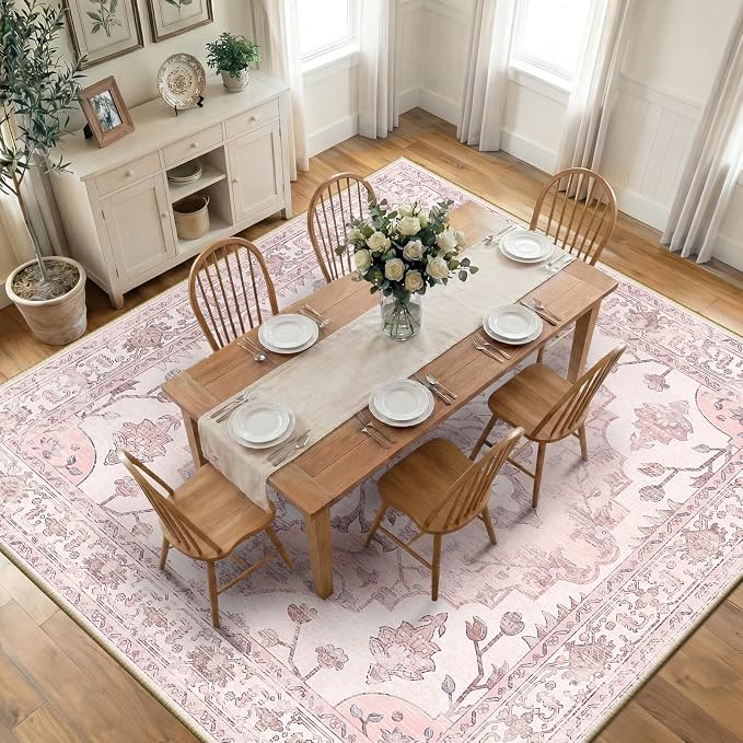 RELEANY Washable Area Rug, Square 10'x10', Water Repellent, Pet Friendly by RELEANY