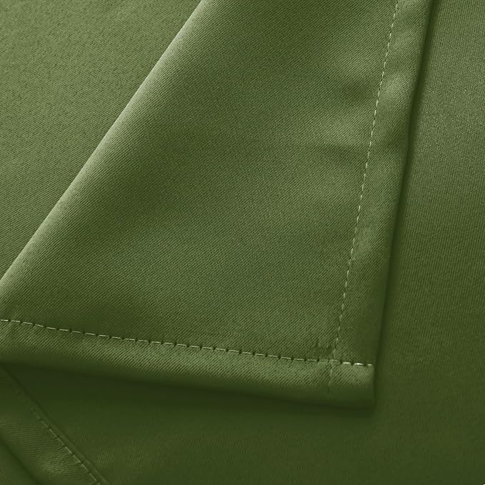 RV Blackout Curtains for Bedroom, Olive Green 52 x 36 Inch 2 Panels | Thermal - Image 7