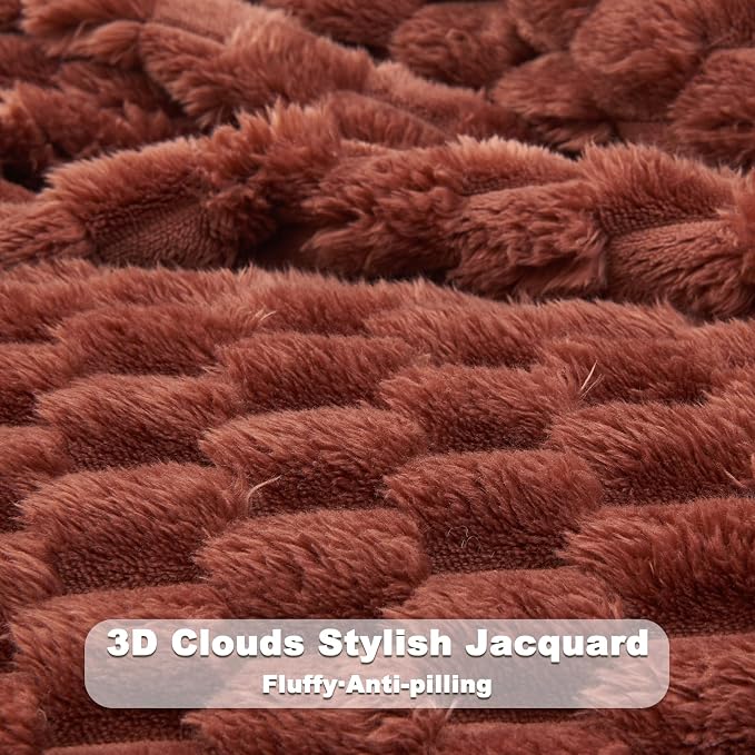 NEWCOSPLAY Fleece Clouds Cozy Twin Blanket - Image 5