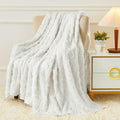 Aganear Fleece Throw Blanket for Couch Sofar 50"x60" White | Lightweight Fuzzy by Aganear