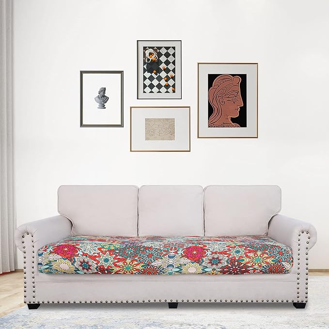 Printed Couch Cushion Covers, Sofa Covers Washable - Image 2