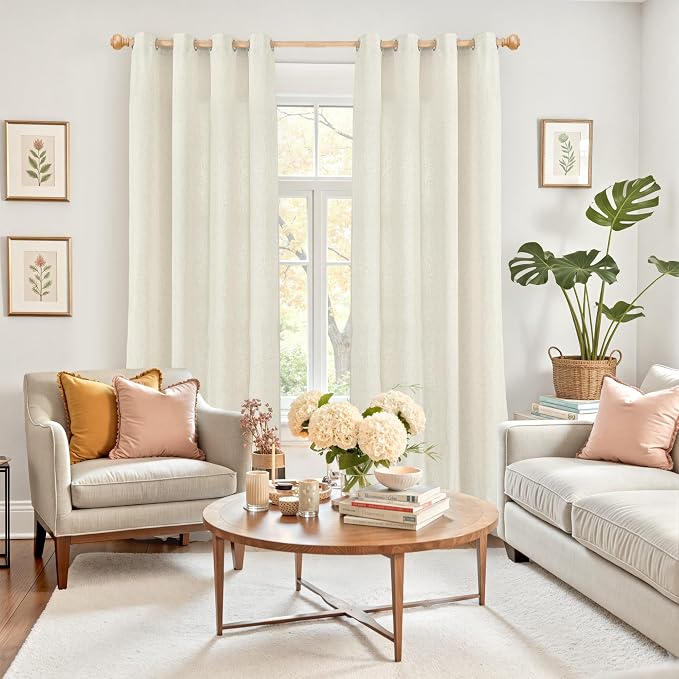YoungsTex Linen Curtains 84 Inch Length - Image 2