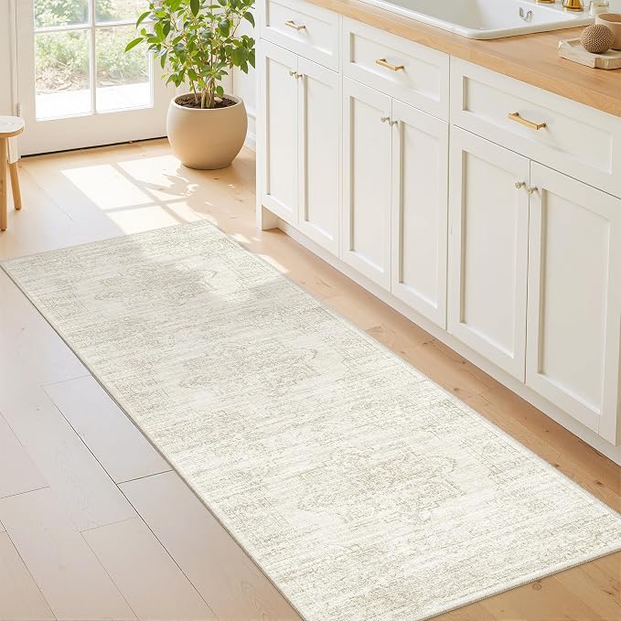 2x6 Runner Rug Non Slip, Washable Hallway Runner Rug, Nursery Room, Soft Runner - Image 3
