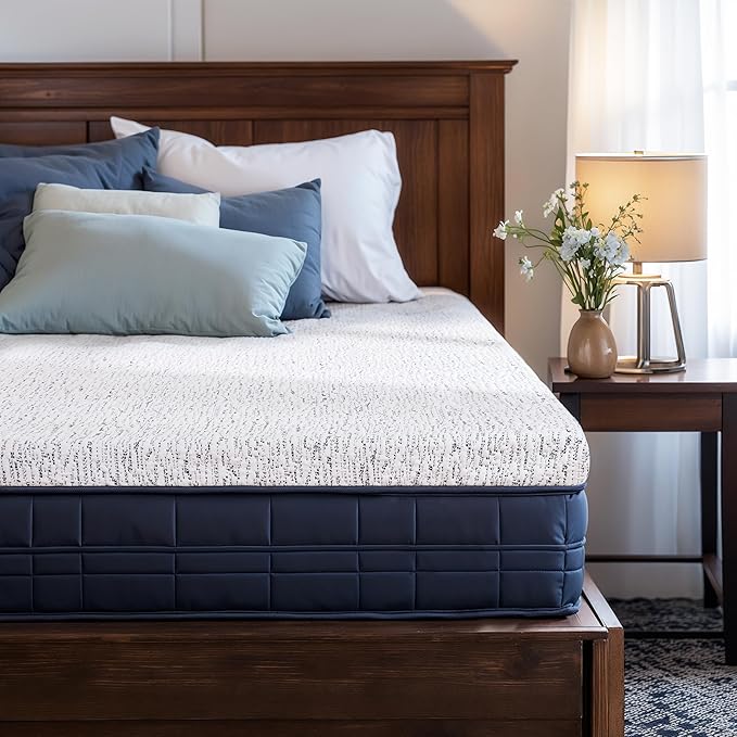 Subrtex Memory Foam Mattress Topper Cal King Size, 2 Inch Mattress Topper for Pressure Relieving, Mattress Pads Breathable Bed Topper with Removable Washable Cover