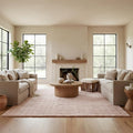 nuLOOM Jeni Blush Checkered Washable Area Rug by nuLOOM