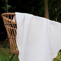 PHF 100% Cotton Waffle Weave Throw Blanket 50" x 60"-Lightweight Cozy Washed Soft Breathable Throw Blanket for Adults and Kids-Great Blanket Layer for Couch Bed Sofa-Elegant Home Decoration- White