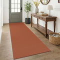 KOZYFLY Orange 3x7 Washable Kitchen Runner Rug, Non Slip Wide Runners by KOZYFLY