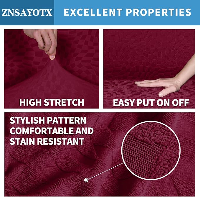ZNSAYOTX 1 Piece Stretch Sofa Covers - Image 3