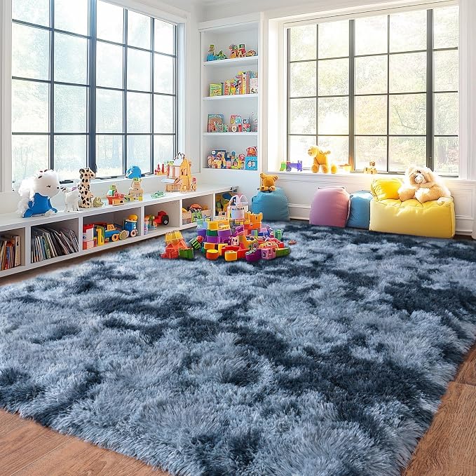 Pionblank Large Rug for Living Room 6x9, Modern Shag Area Rug - Image 3
