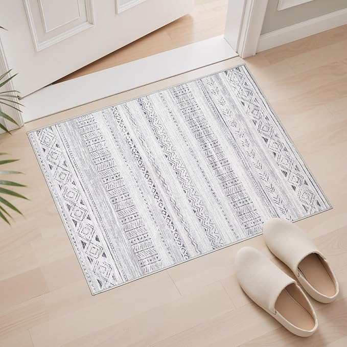 cotiled Washable 2x3 Entryway Rugs: Boho Moroccan Soft Small Rug | Solve Modern - Image 5