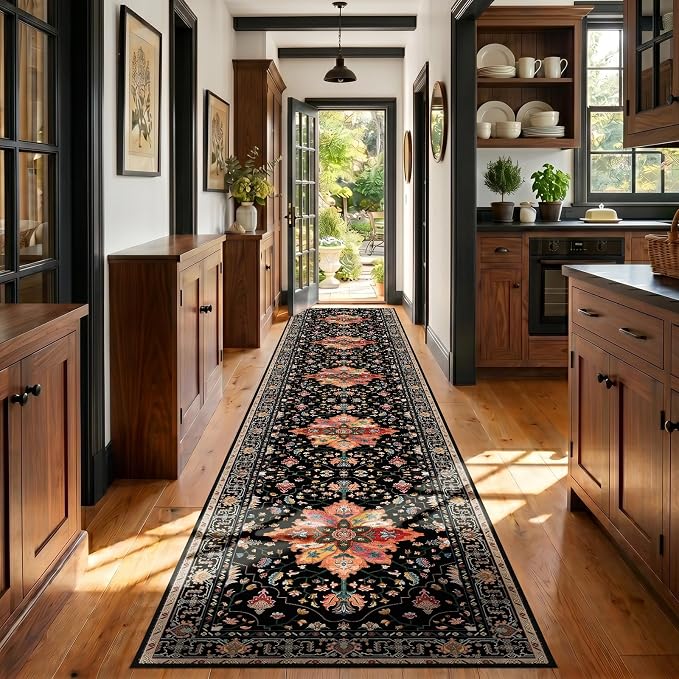RELEANY Washable Area Rug, Runner 3'x20', Water Repellent, Pet Friendly by RELEANY