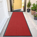 OLANLY Front Door Mat 47x23, Waterproof Heavy-Duty Indoor Outdoor Doormat | Red by OLANLY