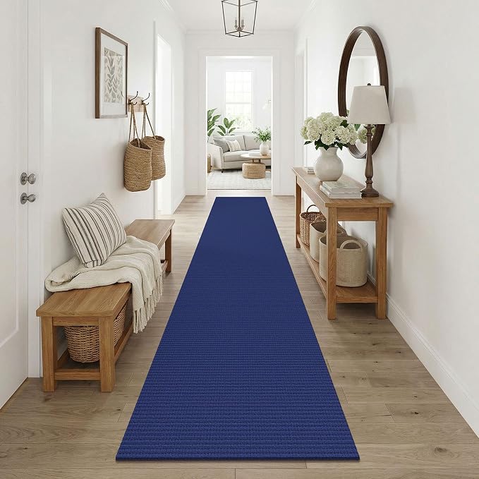 KOZYFLY Cotton Runners Rugs for Hallway 2.5'x10', Washable Runner Rug, Woven - Image 8