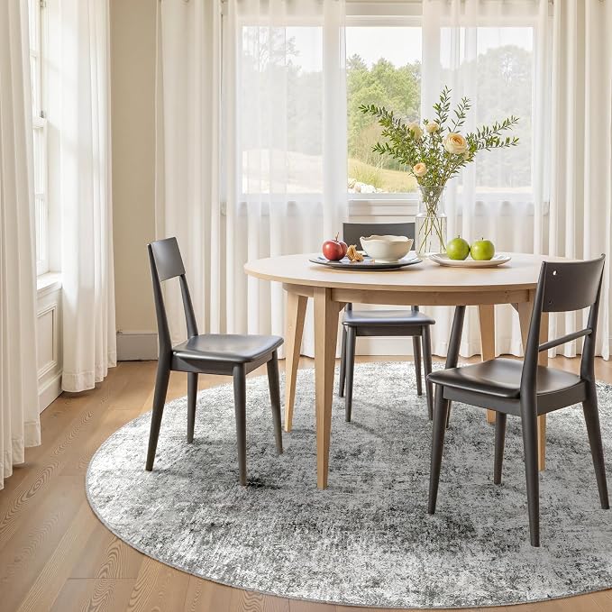 RELEANY Washable Round 6ft Area Rug - Image 3
