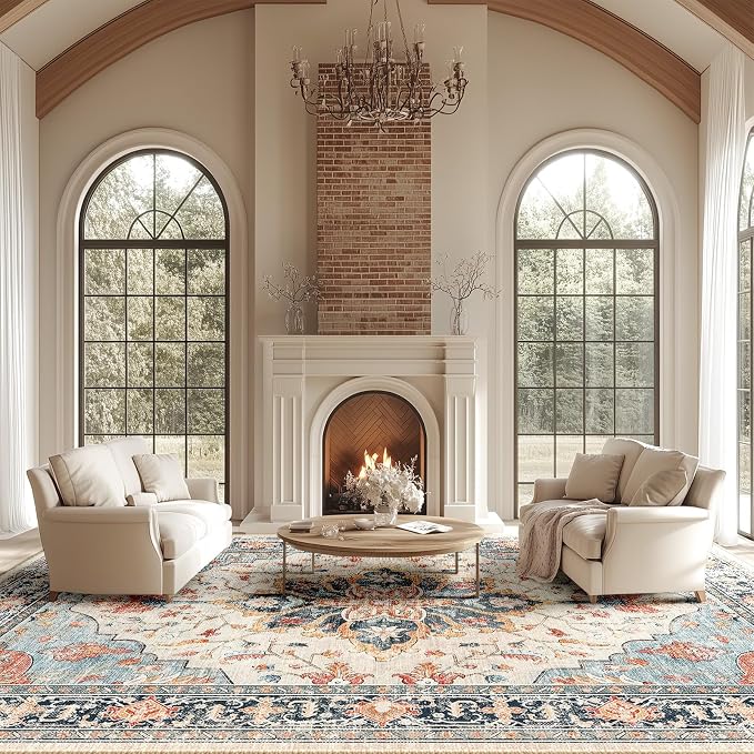 RELEANY Washable Area Rug, Large 10'x14', Water Repellent, Pet Friendly - Image 2