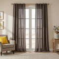 MYSKY HOME Dark Brown Curtains 96 Inches Long by MYSKYHOME