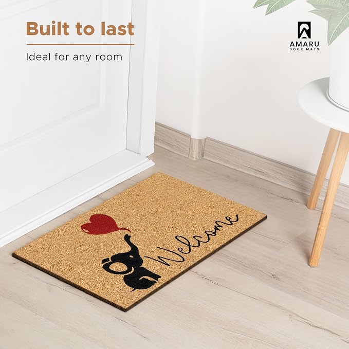 Coir Welcome Mat, 17 x 29 in | 100% Natural Coir, Anti-Shedding, Durable PVC - Image 7