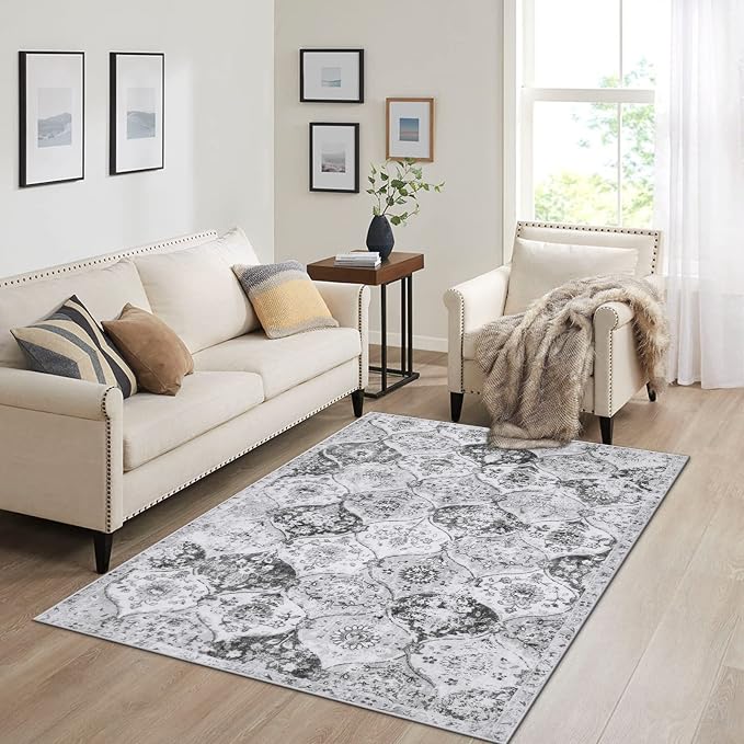 Lahome Moroccan Washable Small Area Rug, 3x5 Rugs - Image 2