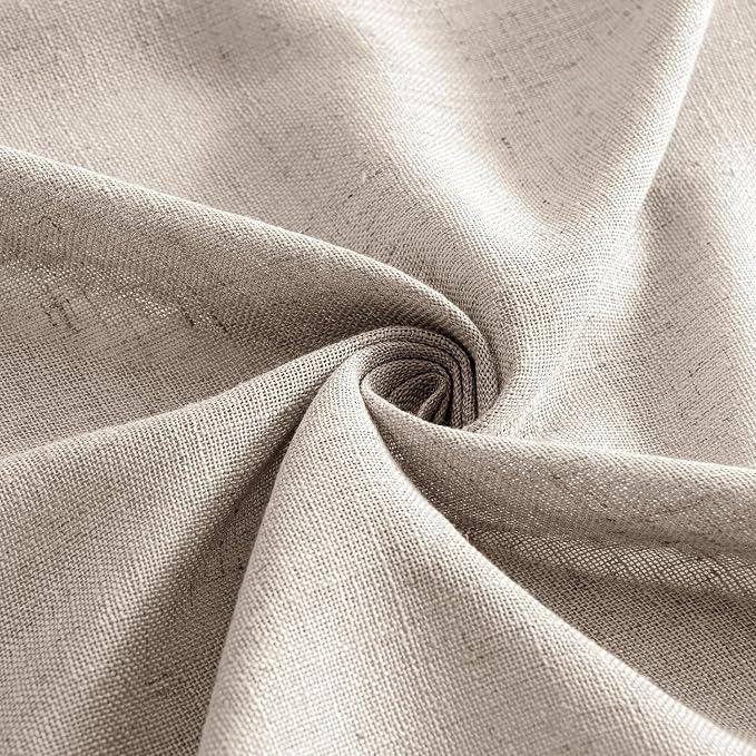 MIULEE Natural Linen Curtains 52x84 Inch Length - Image 8