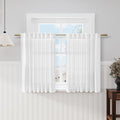 White Linen Back Tab Rod Pocket Curtains by Nanspring