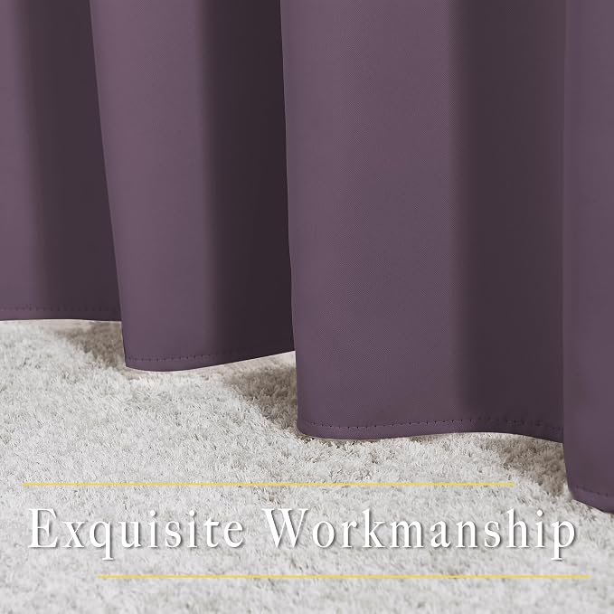 NICETOWN Plum Curtains for Living Room 84 inches Long - Image 6