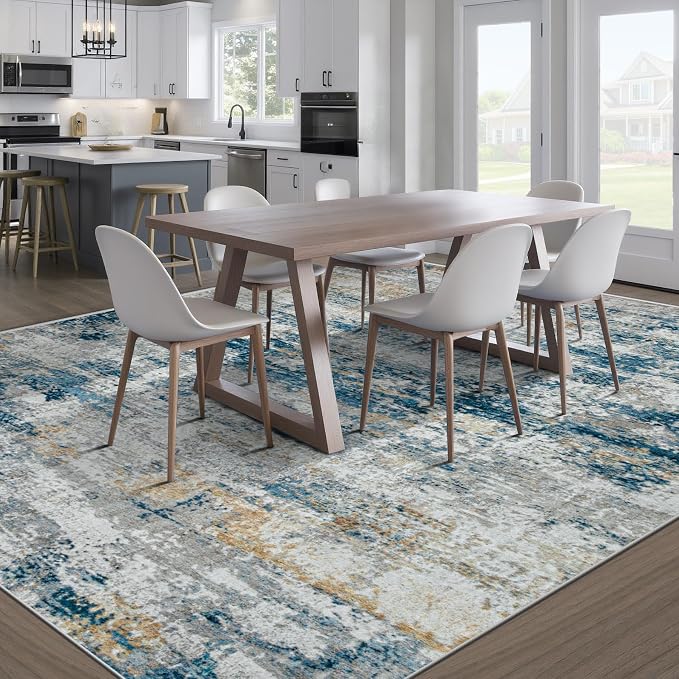 pmtsns Area Rugs 8x10 for Living Room: Washable Rug Modern Abstract Neutral - Image 7