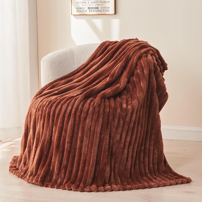 NEWCOSPLAY Fleece Ribbed Cozy Twin Blanket by NEWCOSPLAY