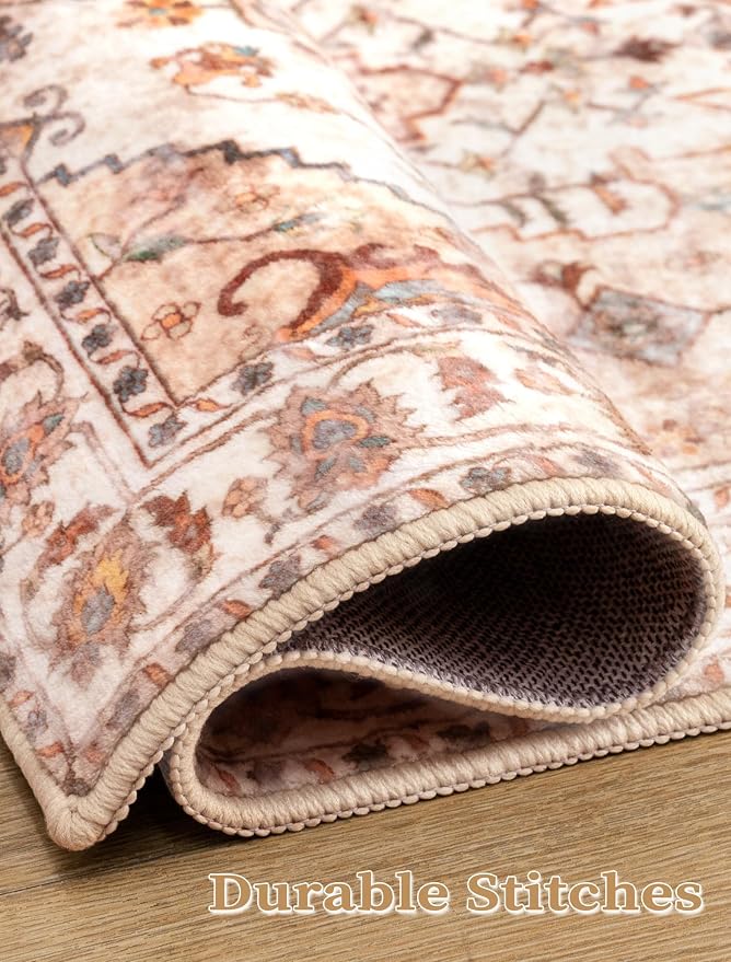 SERISSA 2x6 Washable Non Slip Boho Runner Rug - Image 5