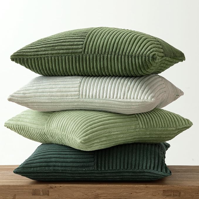 MIULEE Spring Green Decorative Throw Pillow Covers 20x20 Inch Set of 4 Boho - Image 6