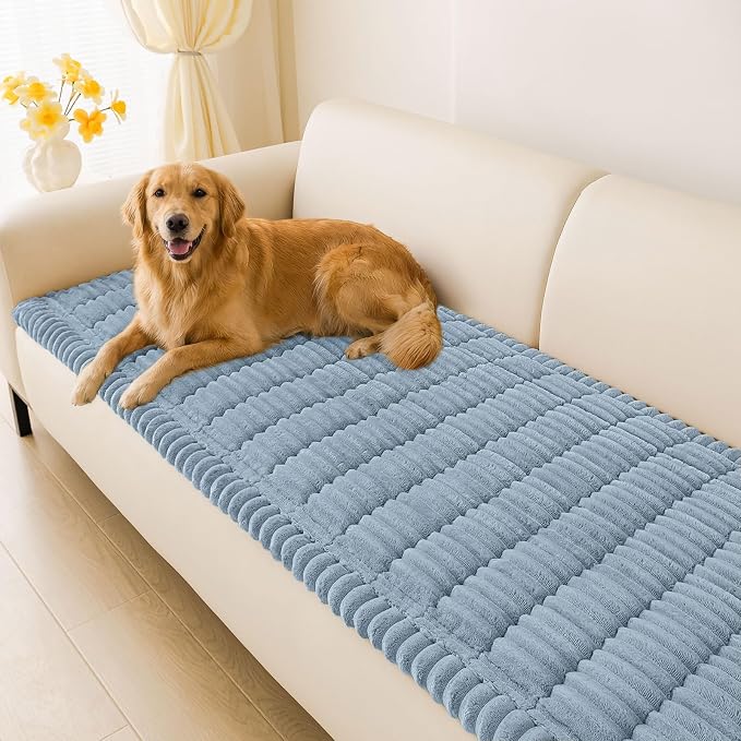 Couch Cover for Dogs, Washable Non Slip Plush Flannel Sofa Protector | Thick by hyha