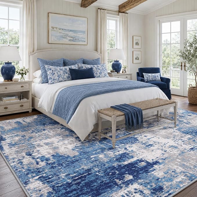 RELEANY Washable 8'x10' Abstract Area Rug - Image 2