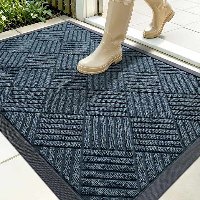 OLANLY Front Door Mat Outside Entrance 35x23, Waterproof Heavy-Duty Doormat | by OLANLY