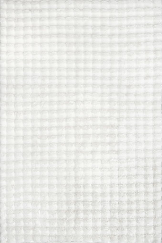nuLOOM Jeni Off White Checkered Washable Area Rug, Off White - Image 4