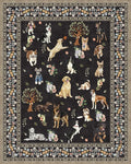 Black Floral Area Rug 9x12 for Living Room Bedroom | Low Pile; Non Slip;Machine by WelcometoBabovid
