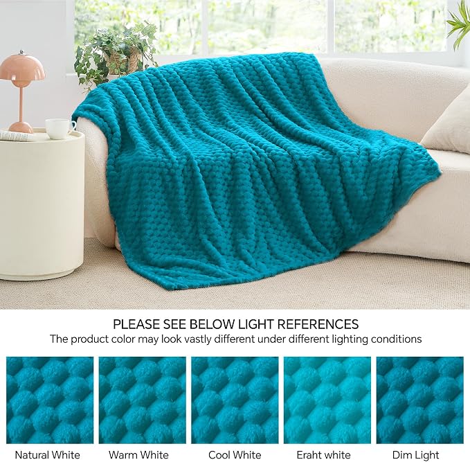 BEDELITE Jewel Blue Throw Blanket - Image 7