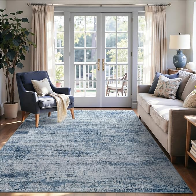5x7 Ft Area Rugs for Living Room, Soft Non-Slip Washable Rugs Modern Abstract - Image 3
