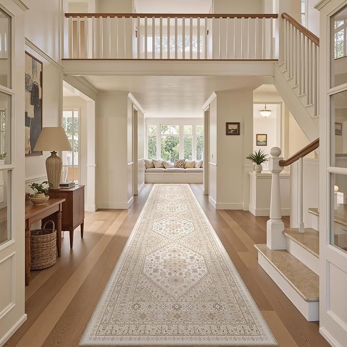 2'6 x 14' Runner Rug Non Slip, Washable Kitchen Rugs, Living Room, Extra Long - Image 8