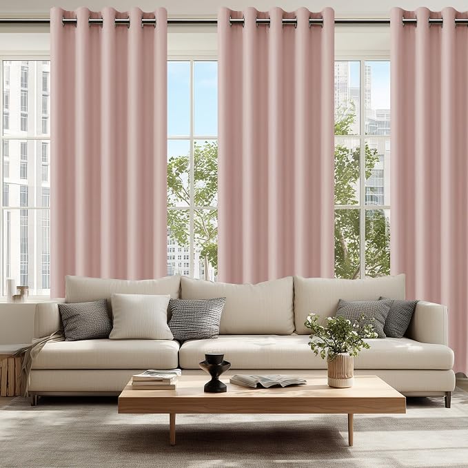Blackout Curtains for Bedroom, 60 x 84 Inches Long, 2 Panels | Thermal Insulated - Image 6