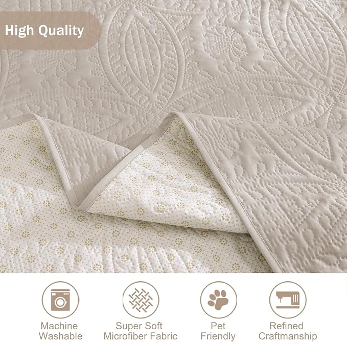 Beige Loveseat Covers for 2 Cushion Couch, Water-Repellent Covers for Sofa Couch - Image 6