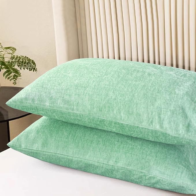 CaliTime Decorative Standard Throw Pillow Covers 26 X 20 Inches Grey Green | - Image 3