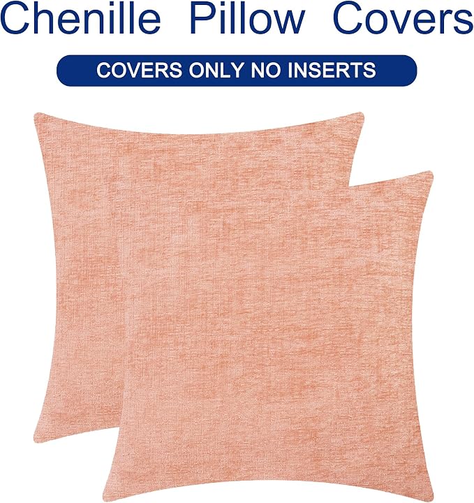 CaliTime Decorative Couch Throw Pillow Covers 20 X 20 Inches Dusty Pink | Pack - Image 6