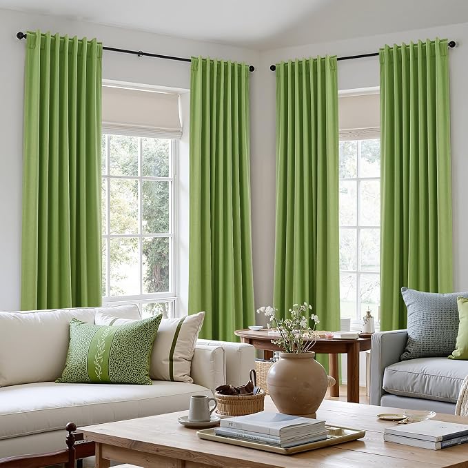 100% Blackout Curtains 102 Inch Length 2 Panels Set - Image 10