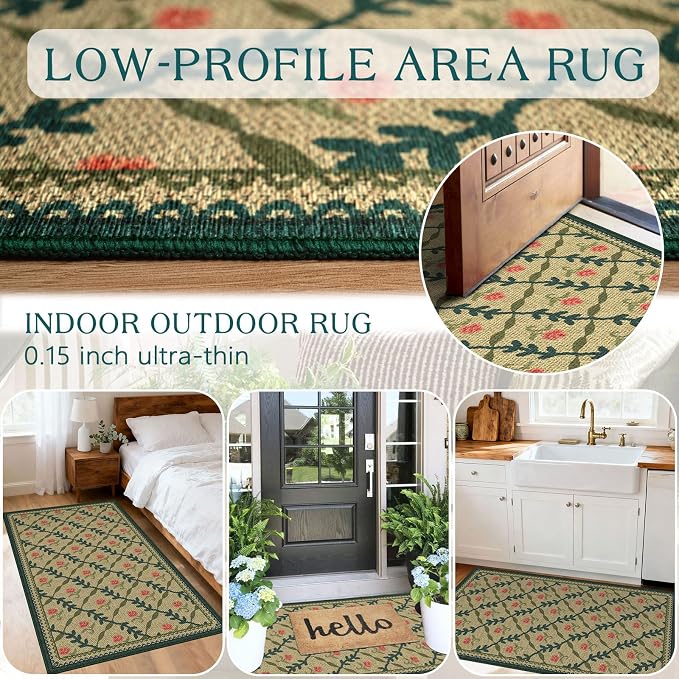 Floral Outdoor Rug - Image 5