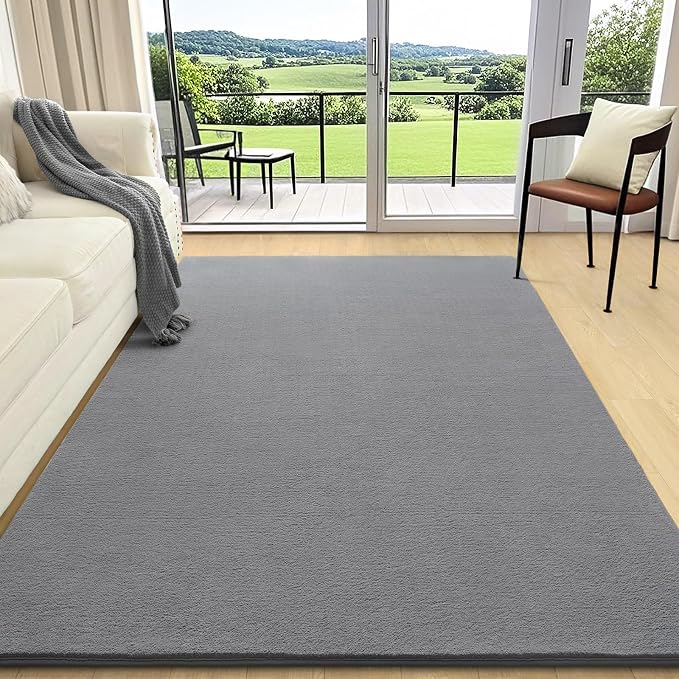 6x9 Area Rugs for Living Room Non Slip Dorm Bedroom Rug, Minimalist Washable - Image 7