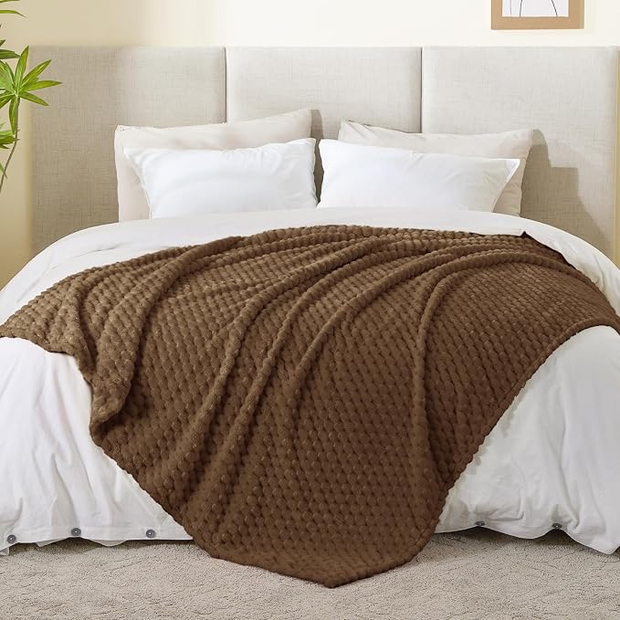 BEDELITE Brown Throw Blanket for Couch, Soft Cozy Gifts for Women, 50 * 60 | 3D - Image 5