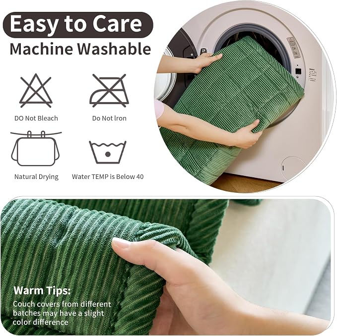 Couch Covers for Dogs Washable, 27.6"x59.1" Non Slip Couch Covers for Loveseat - Image 7