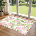 3x5 Pink Entryway Rug, Washable Indoor Outdoor Mats by Othilic